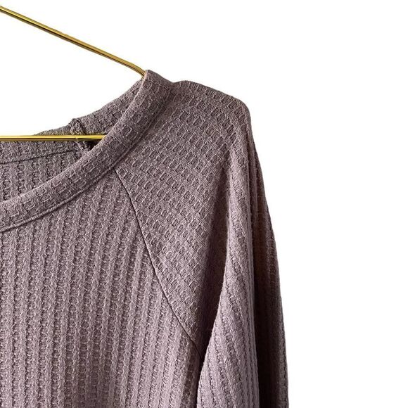 Chaser Henley Thermal Long Sleeve Button Sleeve Top Size MED - Picture 2 of 11